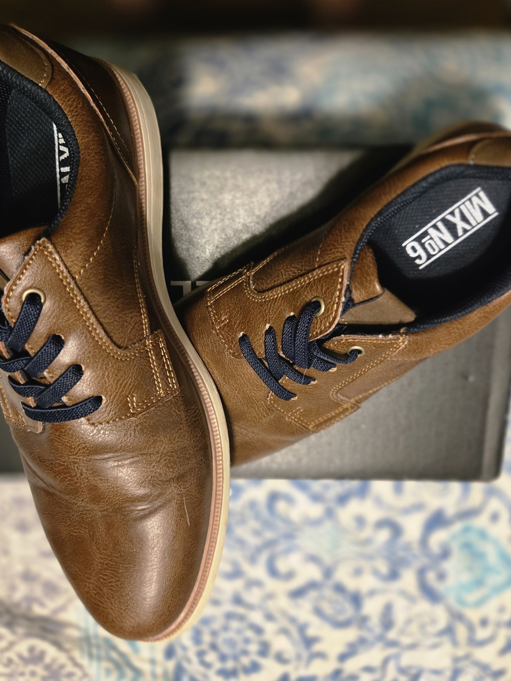 Men’s Brown Leather Casual Lace-Up Shoes